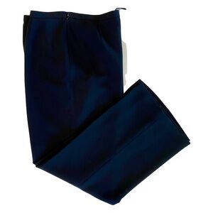 Le Suit Separate Dress Slacks Black Polyester Fully Lined Size 16